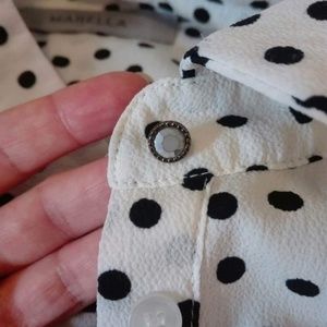 Marella dress blouse polka dot